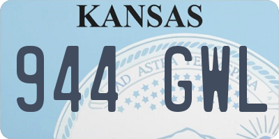 KS license plate 944GWL