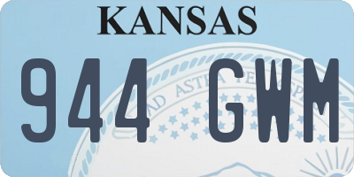 KS license plate 944GWM