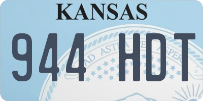 KS license plate 944HDT