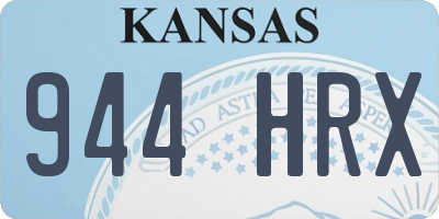 KS license plate 944HRX