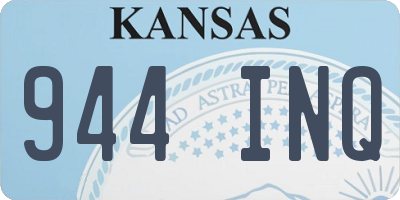 KS license plate 944INQ