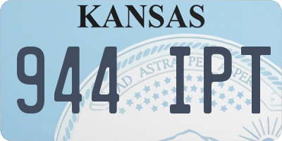 KS license plate 944IPT