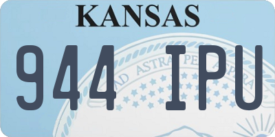 KS license plate 944IPU
