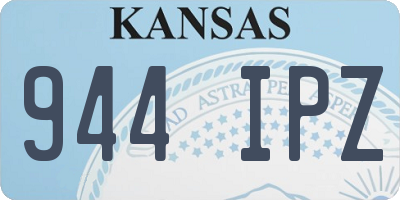 KS license plate 944IPZ
