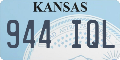 KS license plate 944IQL