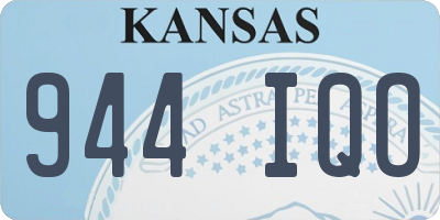 KS license plate 944IQO