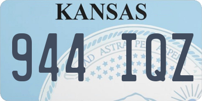 KS license plate 944IQZ