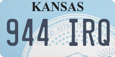 KS license plate 944IRQ