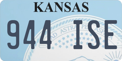 KS license plate 944ISE