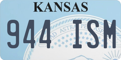 KS license plate 944ISM
