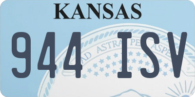 KS license plate 944ISV