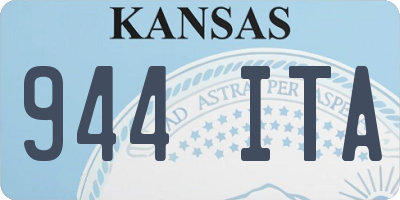 KS license plate 944ITA