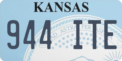 KS license plate 944ITE