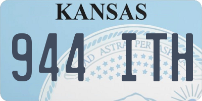 KS license plate 944ITH