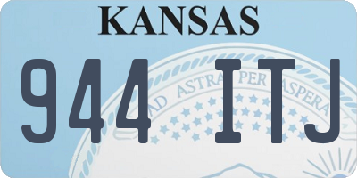KS license plate 944ITJ