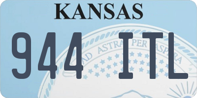 KS license plate 944ITL