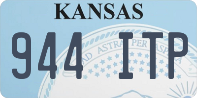 KS license plate 944ITP
