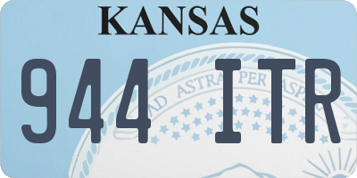 KS license plate 944ITR