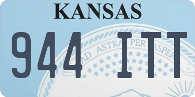 KS license plate 944ITT