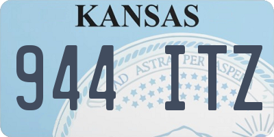 KS license plate 944ITZ