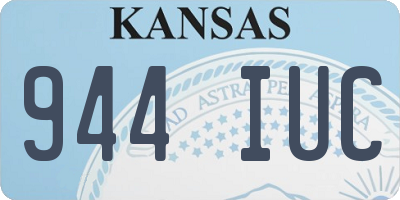 KS license plate 944IUC