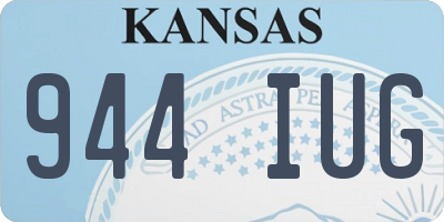 KS license plate 944IUG