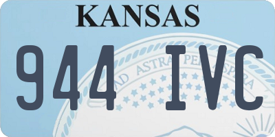 KS license plate 944IVC