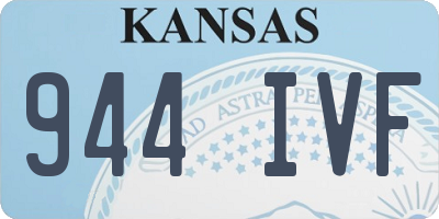 KS license plate 944IVF