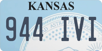 KS license plate 944IVI