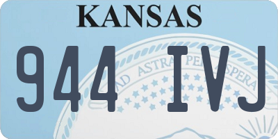 KS license plate 944IVJ