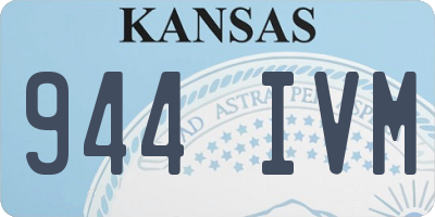 KS license plate 944IVM