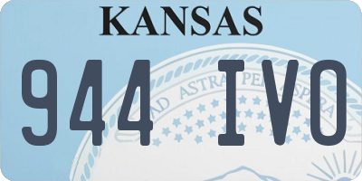 KS license plate 944IVO