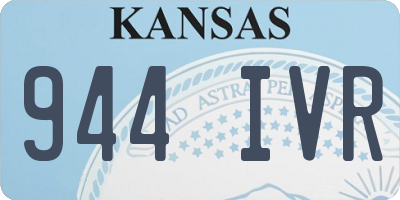 KS license plate 944IVR
