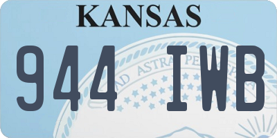 KS license plate 944IWB