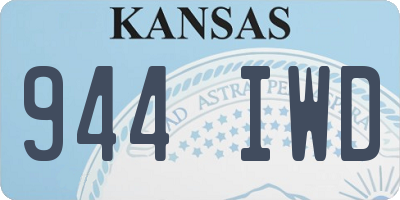 KS license plate 944IWD