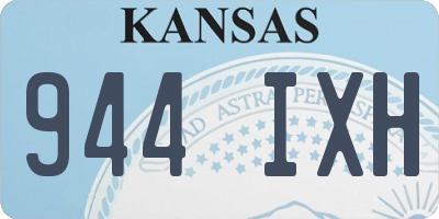 KS license plate 944IXH