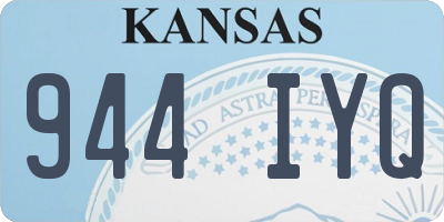 KS license plate 944IYQ