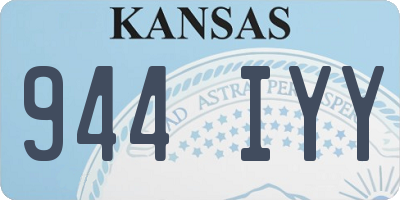 KS license plate 944IYY