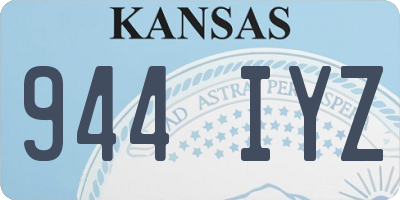 KS license plate 944IYZ