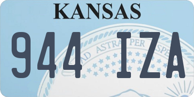 KS license plate 944IZA