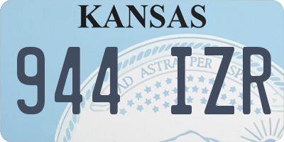 KS license plate 944IZR