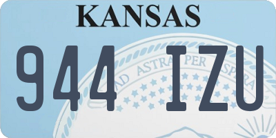 KS license plate 944IZU