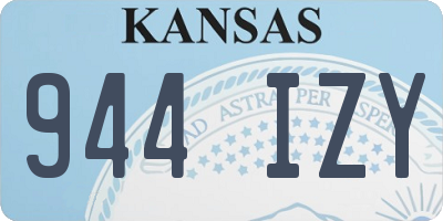 KS license plate 944IZY