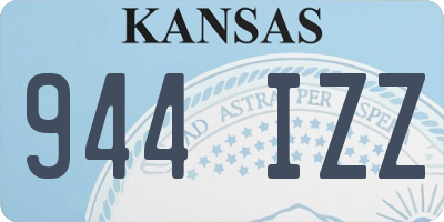 KS license plate 944IZZ
