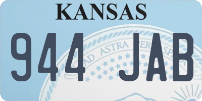 KS license plate 944JAB