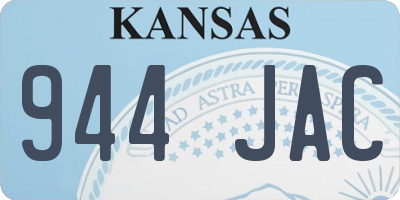 KS license plate 944JAC
