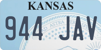 KS license plate 944JAV