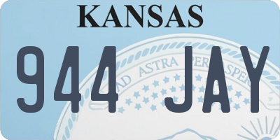 KS license plate 944JAY