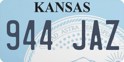 KS license plate 944JAZ