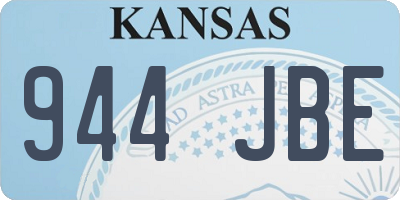 KS license plate 944JBE